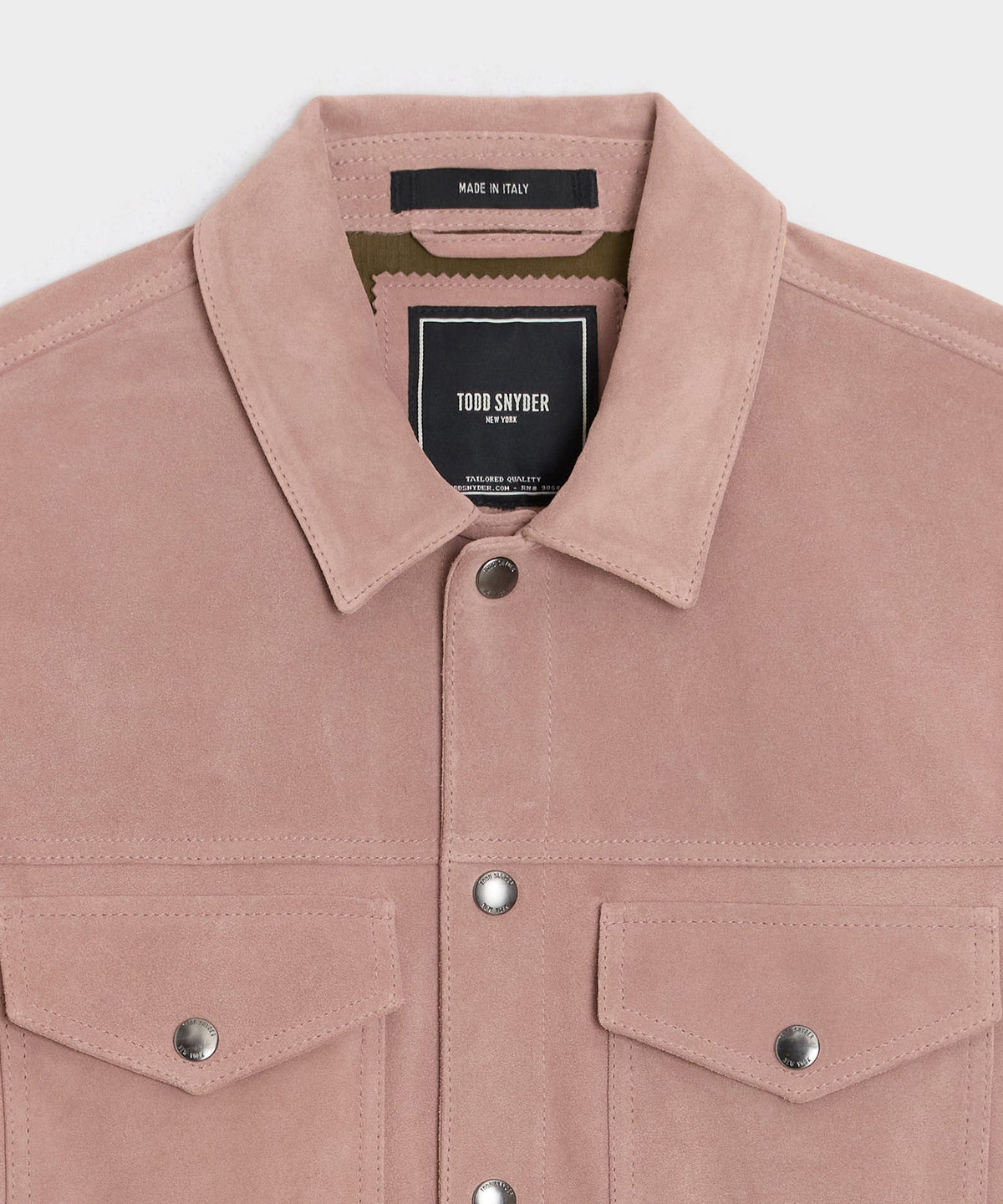 Todd Snyder Italian Suede Dylan Jacket - Blush