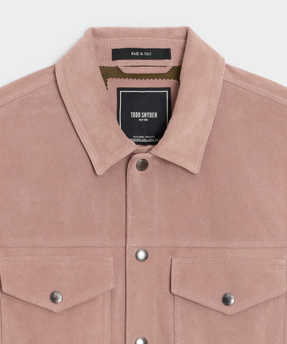 Todd Snyder Italian Suede Dylan Jacket - Blush