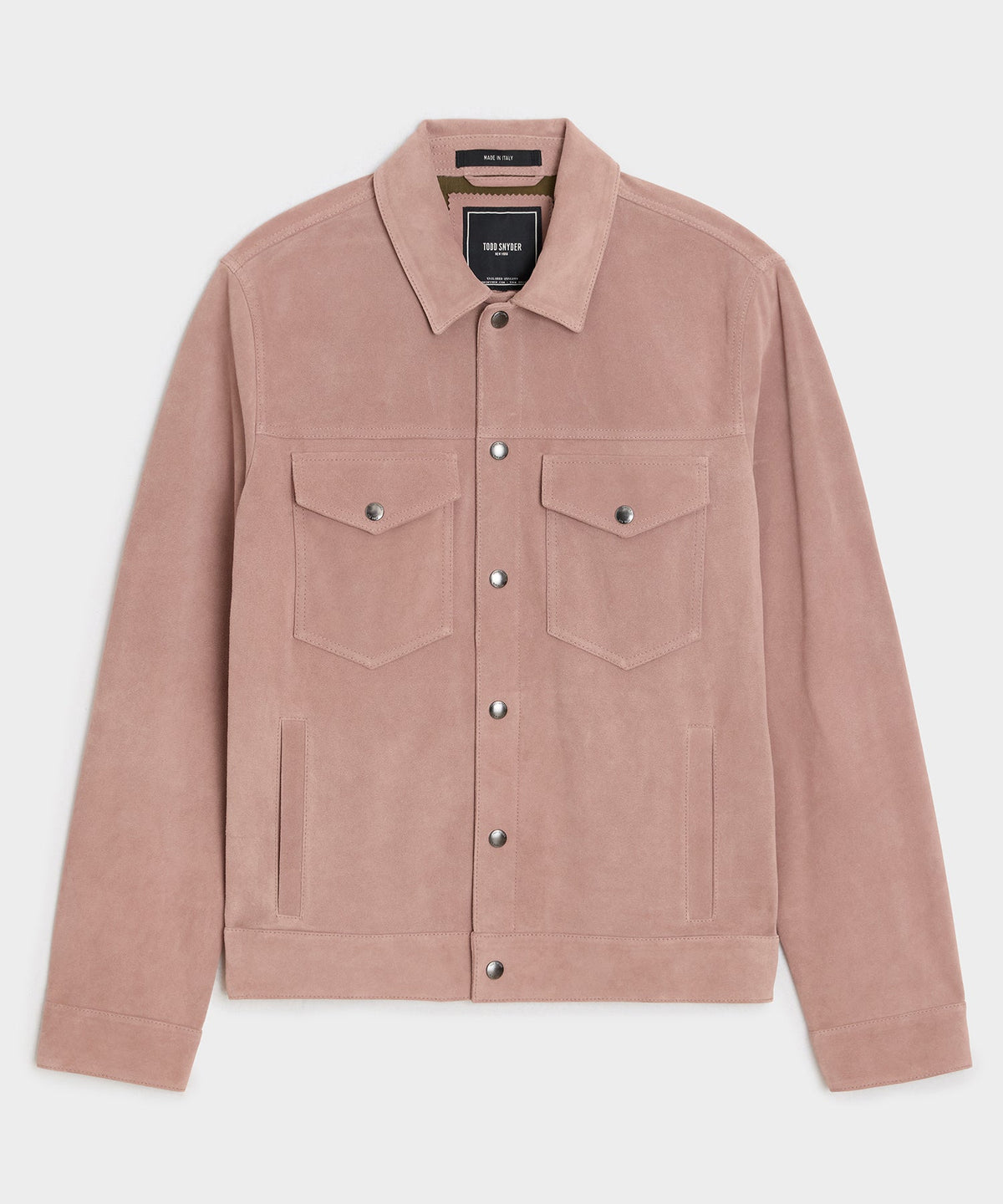 Todd Snyder Italian Suede Dylan Jacket - Blush