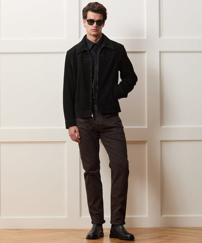 Todd Snyder Italian Suede Grant Jacket - Black