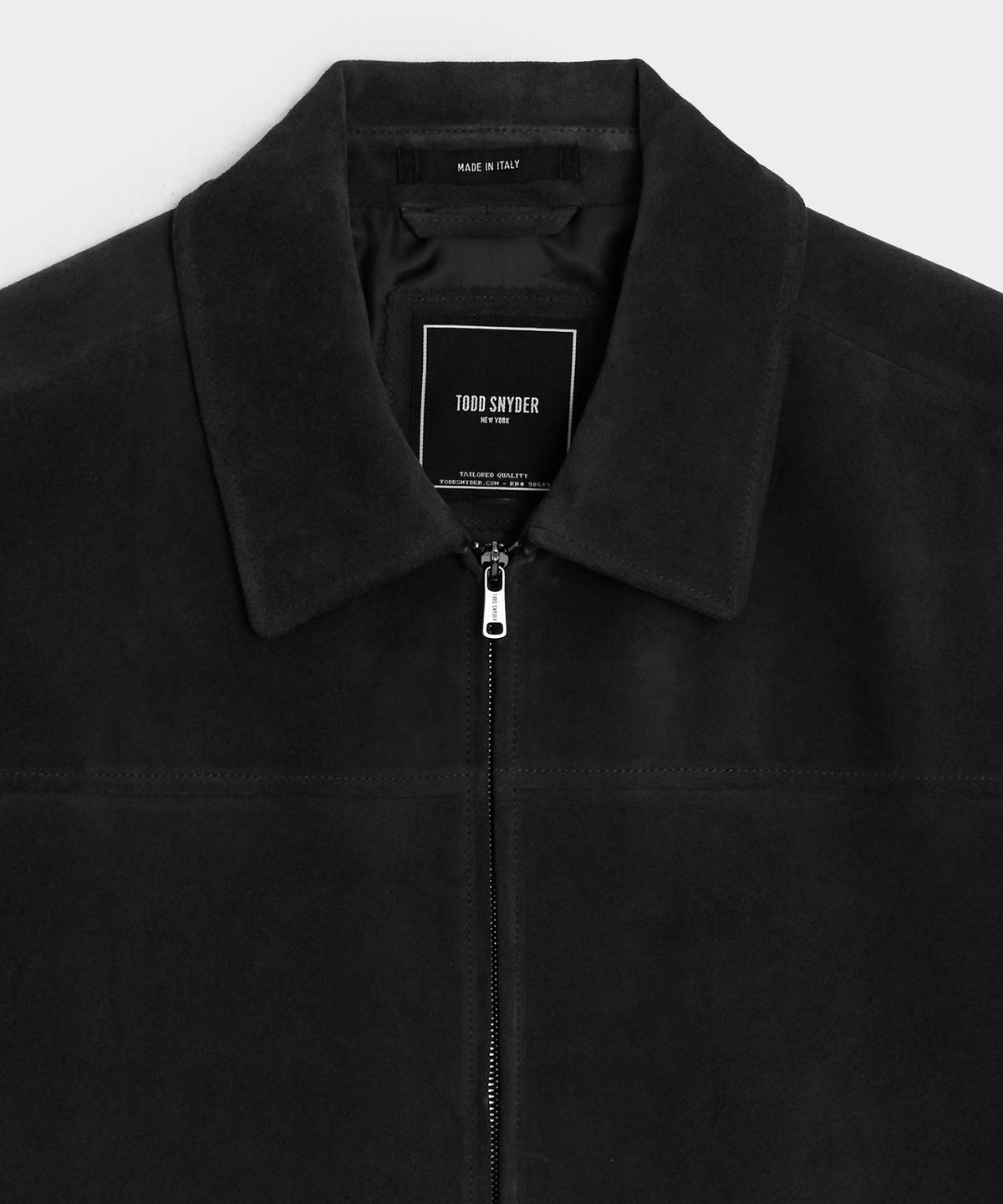 Todd Snyder Italian Suede Grant Jacket - Black