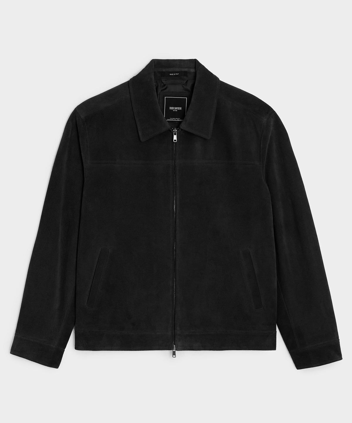 Todd Snyder Italian Suede Grant Jacket - Black