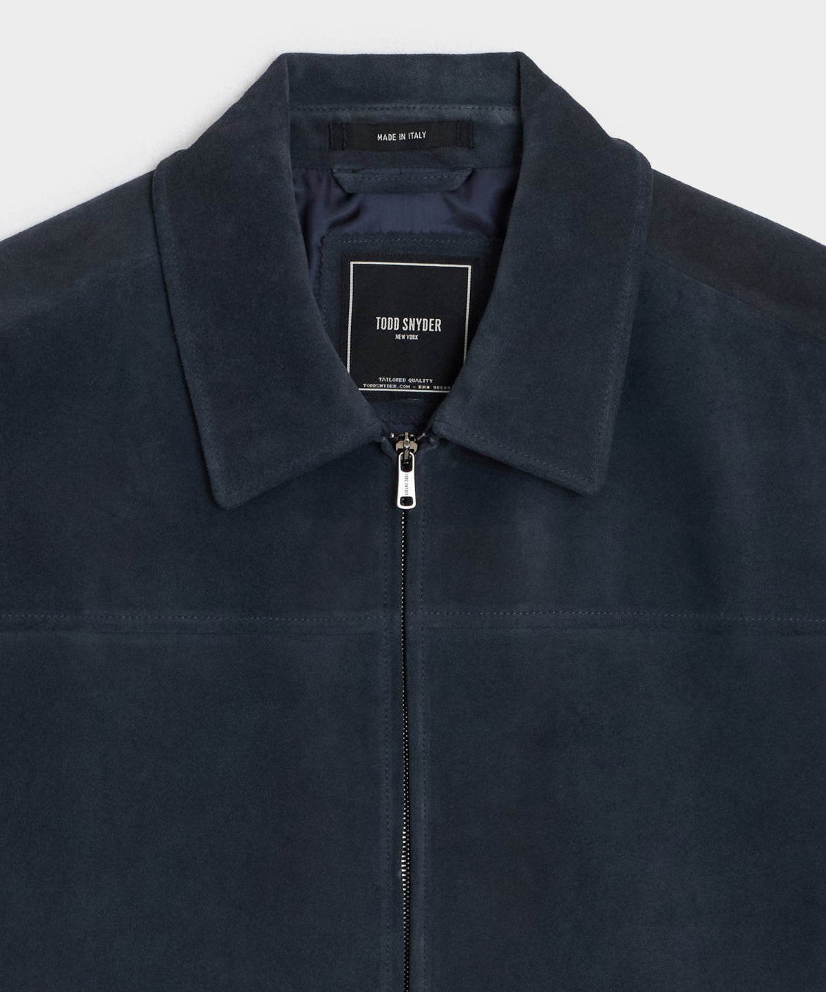 Todd Snyder Italian Suede Grant Jacket - Classic Navy