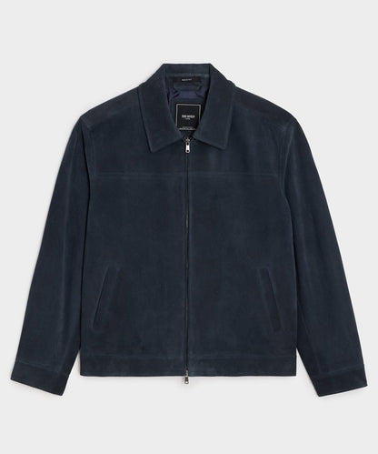 Todd Snyder Italian Suede Grant Jacket - Classic Navy