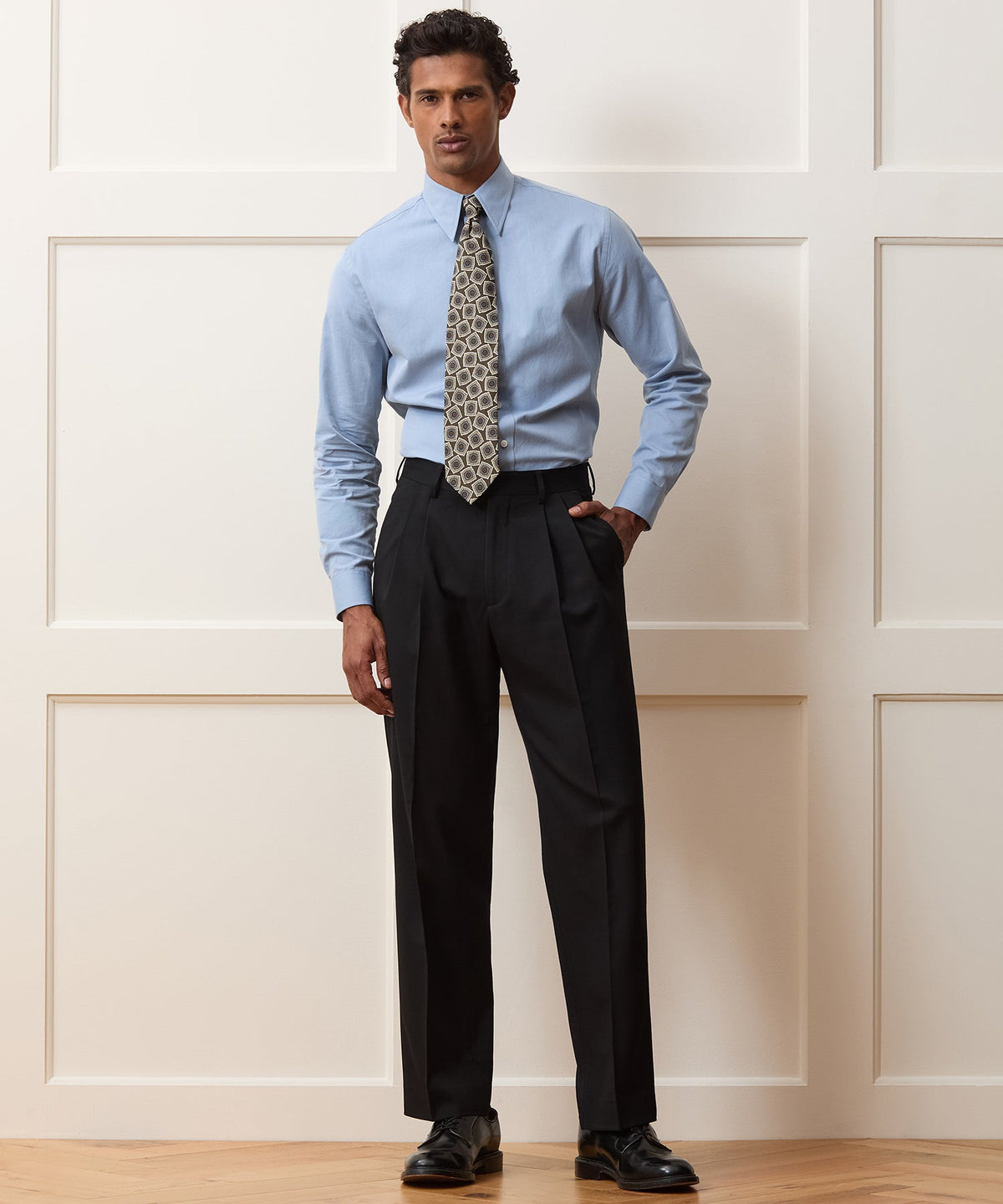 Todd Snyder Italian Gabardine Wythe Trouser - Black