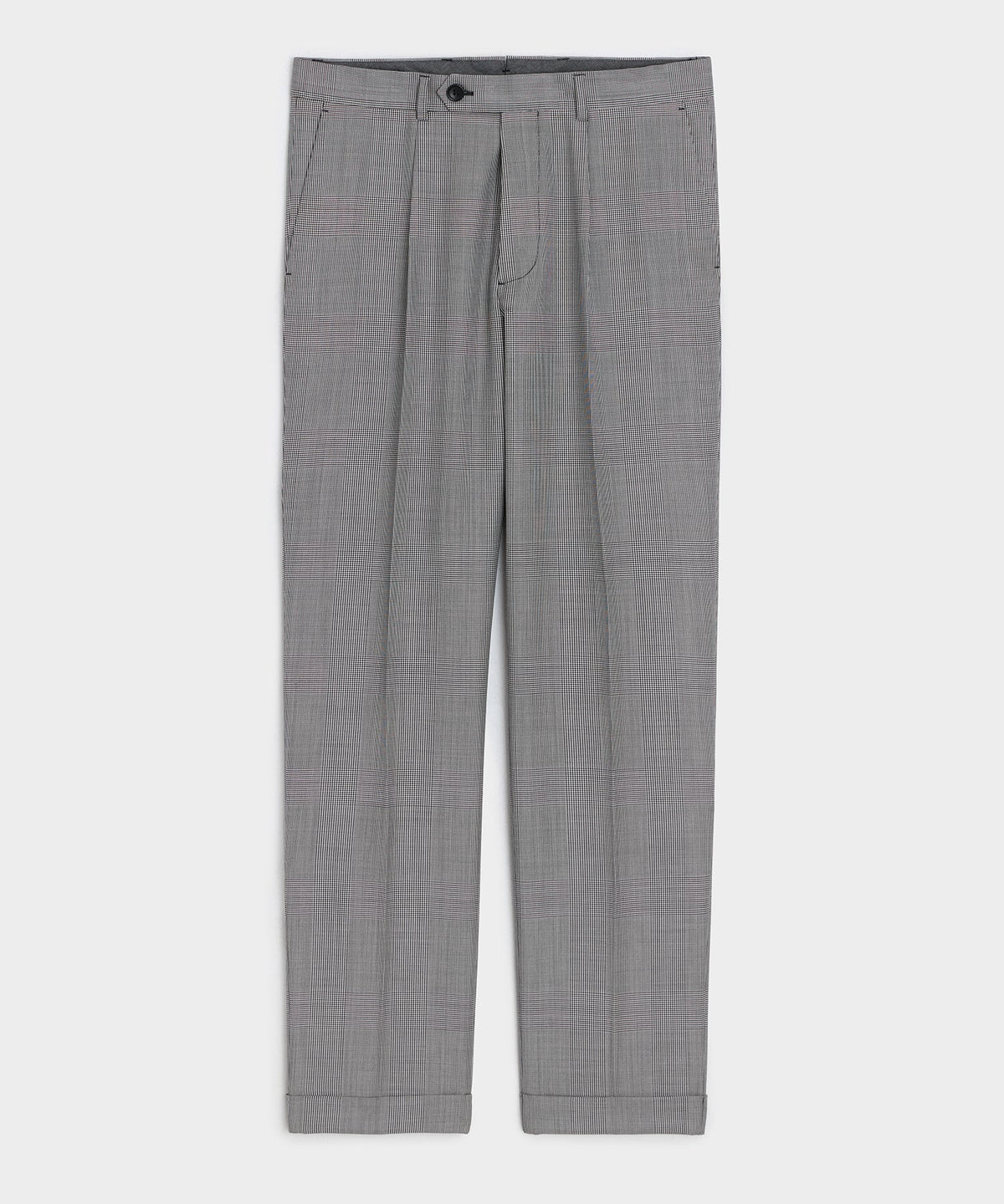Todd Snyder Italian Wool Glen Plaid Madison Trouser - Cream