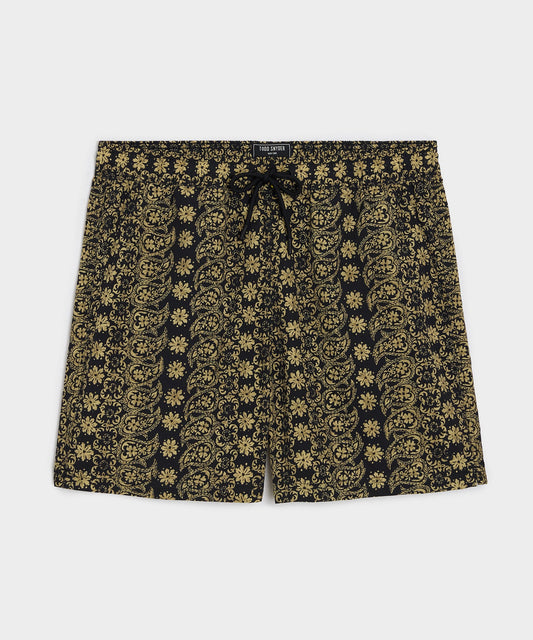 Todd Snyder 5" Montauk Swim Trunk - Black