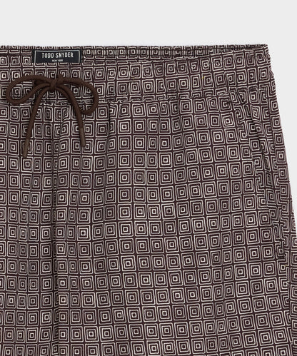 Todd Snyder 5" Montauk Swim Trunk - Brown