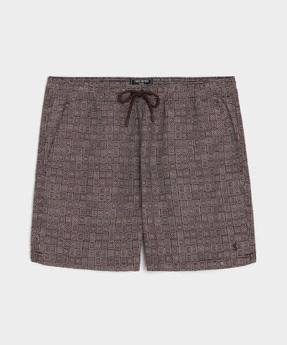 Todd Snyder 5" Montauk Swim Trunk - Brown