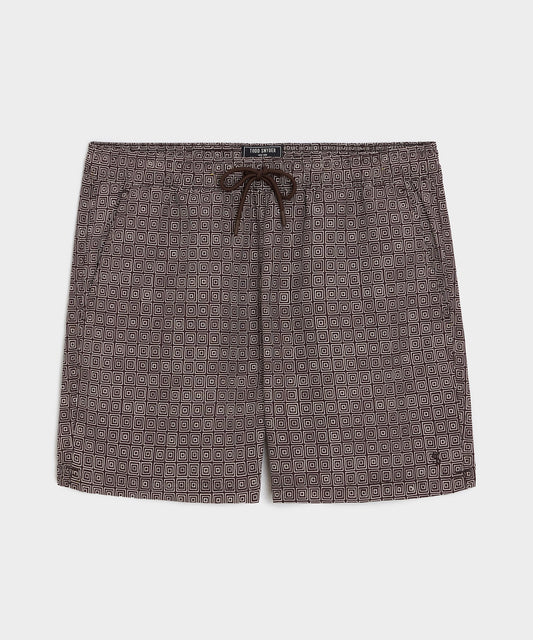 Todd Snyder 5" Montauk Swim Trunk - Brown