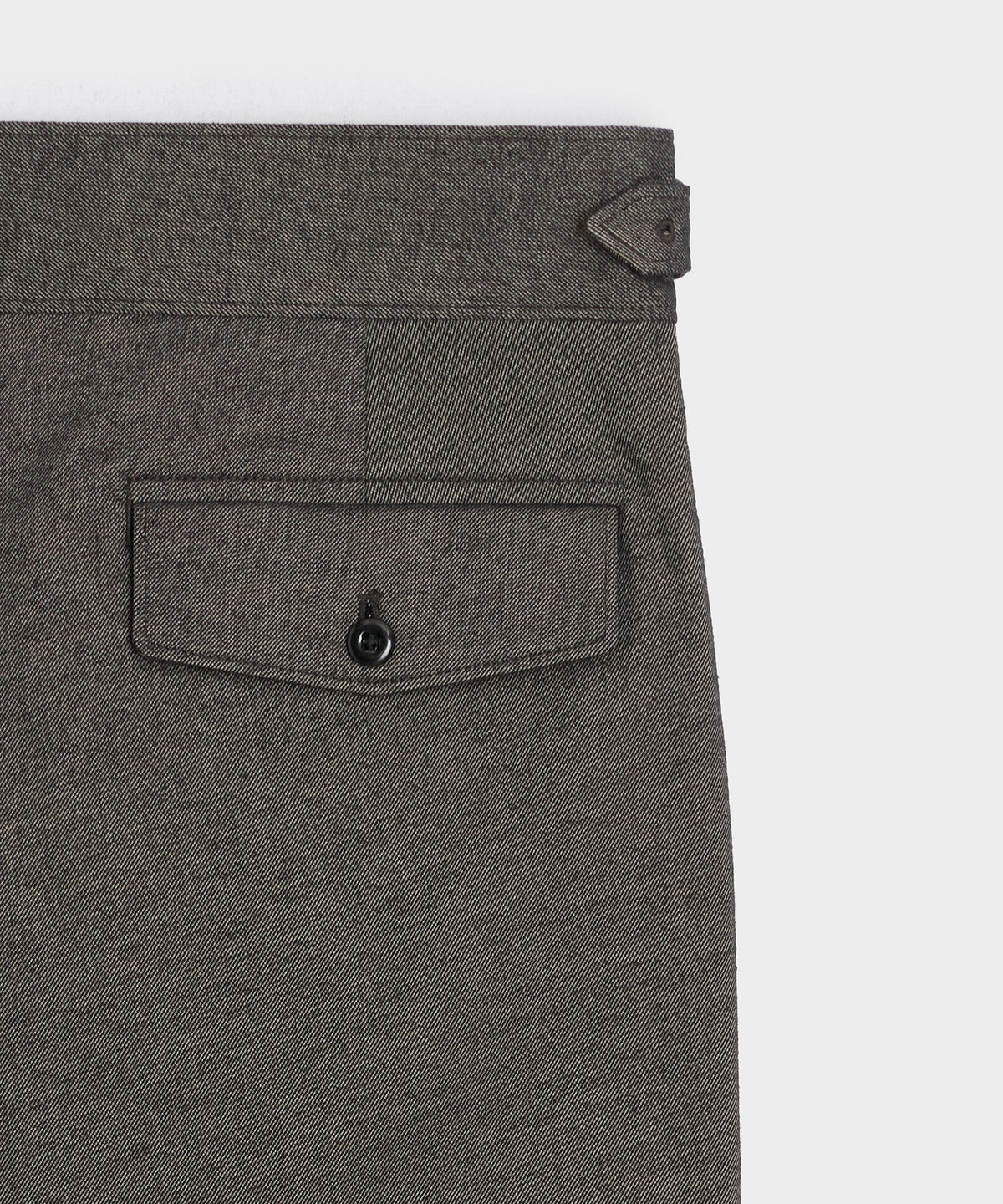 Todd Snyder Italian Heathered Cotton Gurkha Trouser - Charcoal
