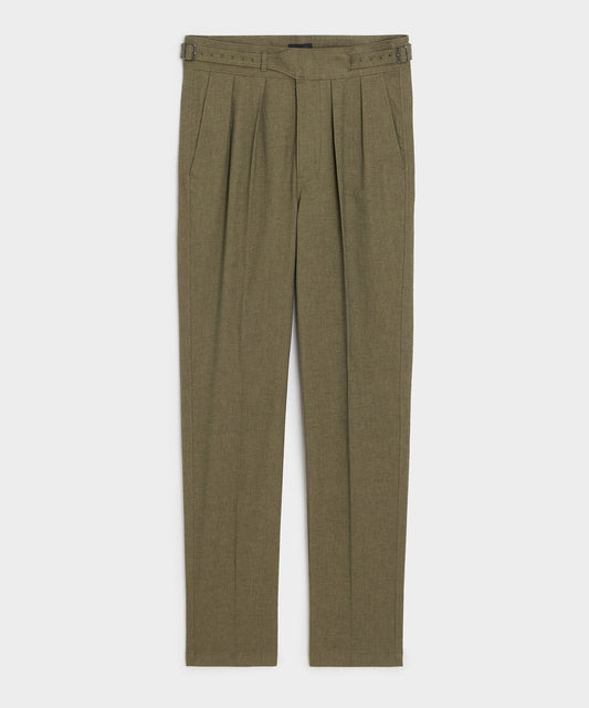 Todd Snyder Italian Heathered Cotton Gurkha Trouser - Green