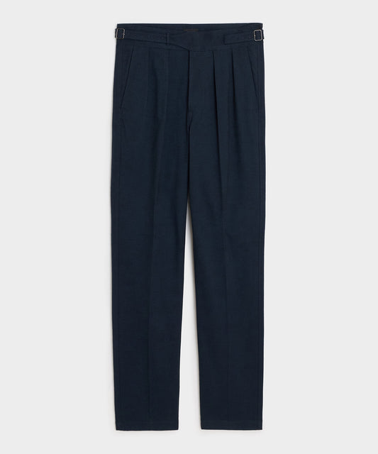 Todd Snyder Italian Heathered Cotton Gurkha Trouser - Navy