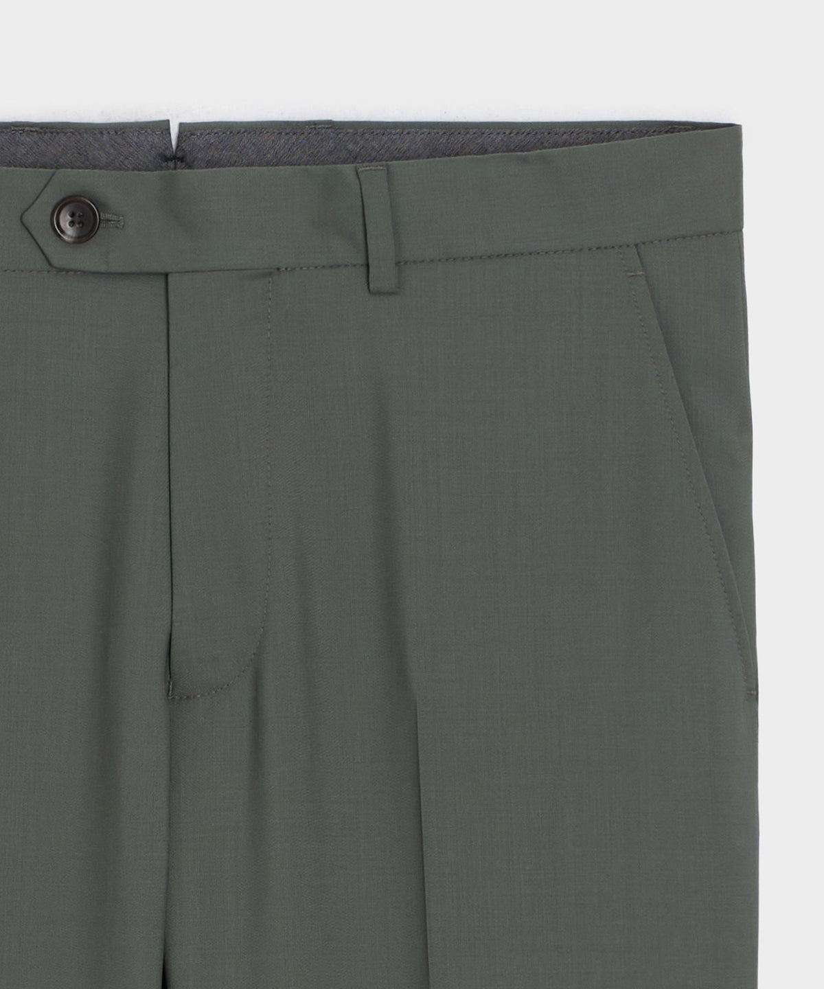 Todd Snyder Italian Wool Mohair Sutton Trouser - Green Smoke