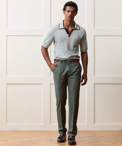 Todd Snyder Italian Wool Mohair Sutton Trouser - Green Smoke