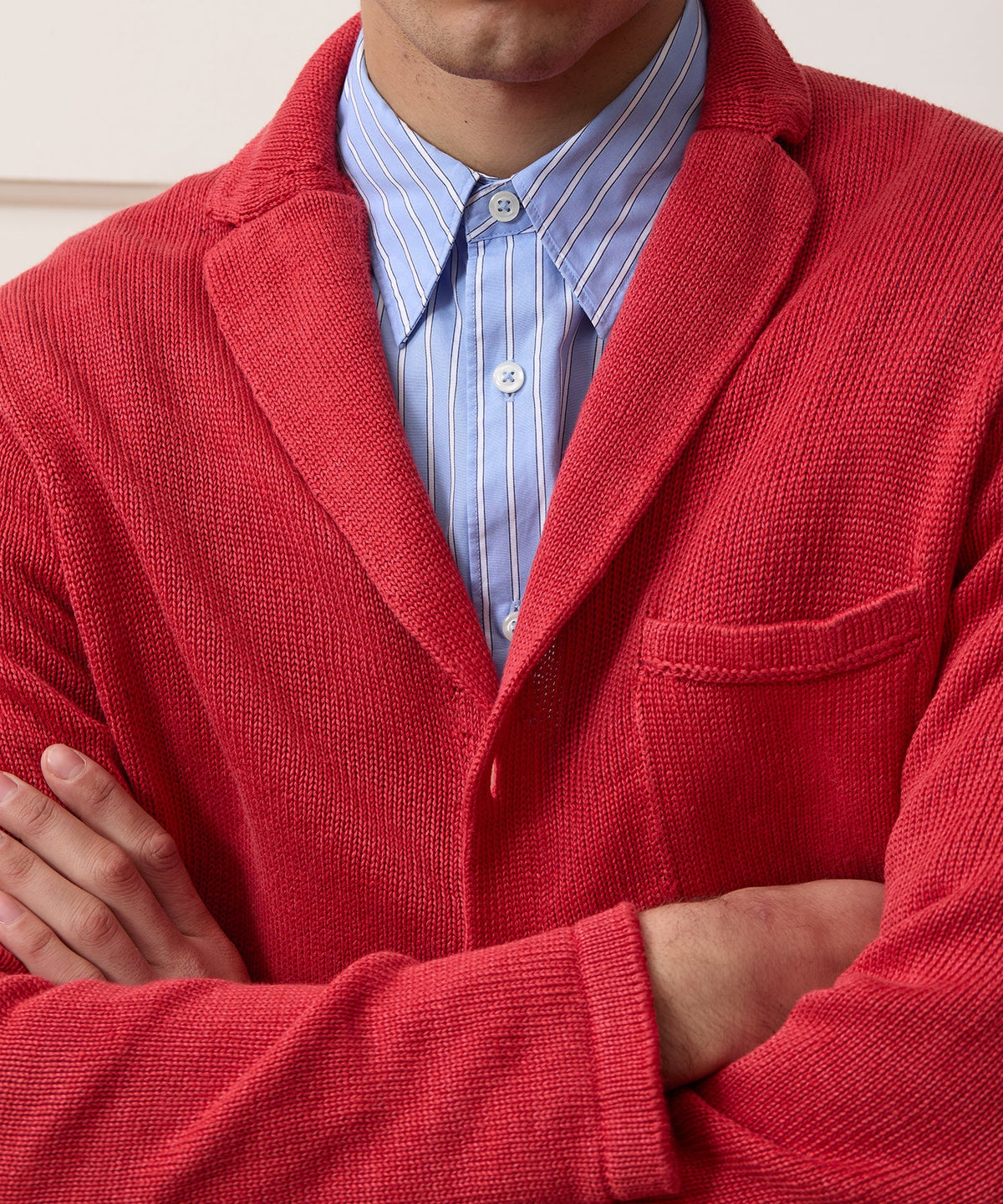 Todd Snyder Inis Meáin Washed Linen Pub Jacket - Raspberry