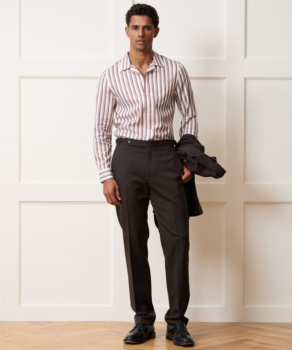 Todd Snyder Striped Hollywood Shirt - White