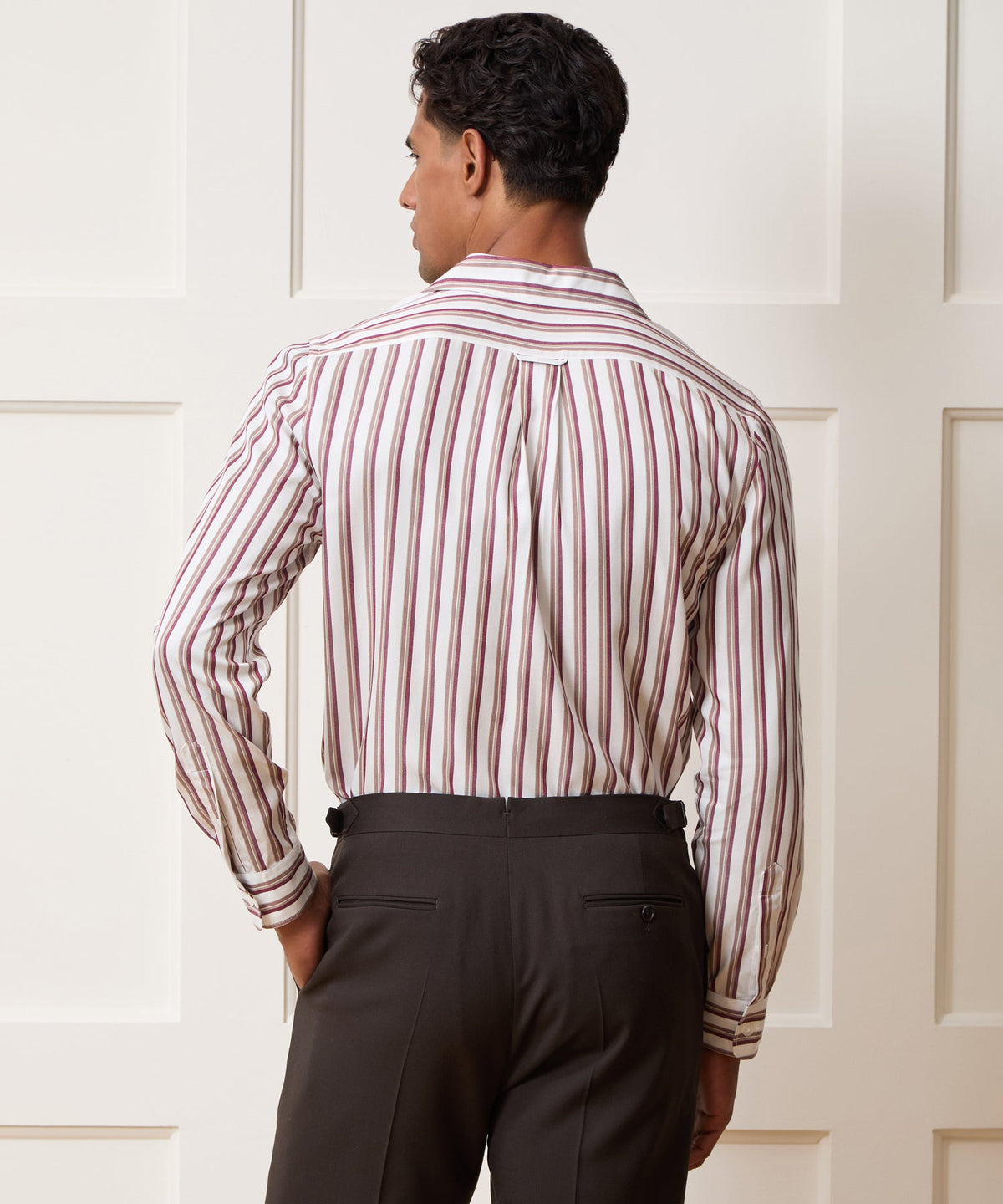 Todd Snyder Striped Hollywood Shirt - White