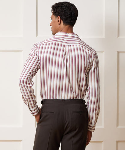 Todd Snyder Striped Hollywood Shirt - White