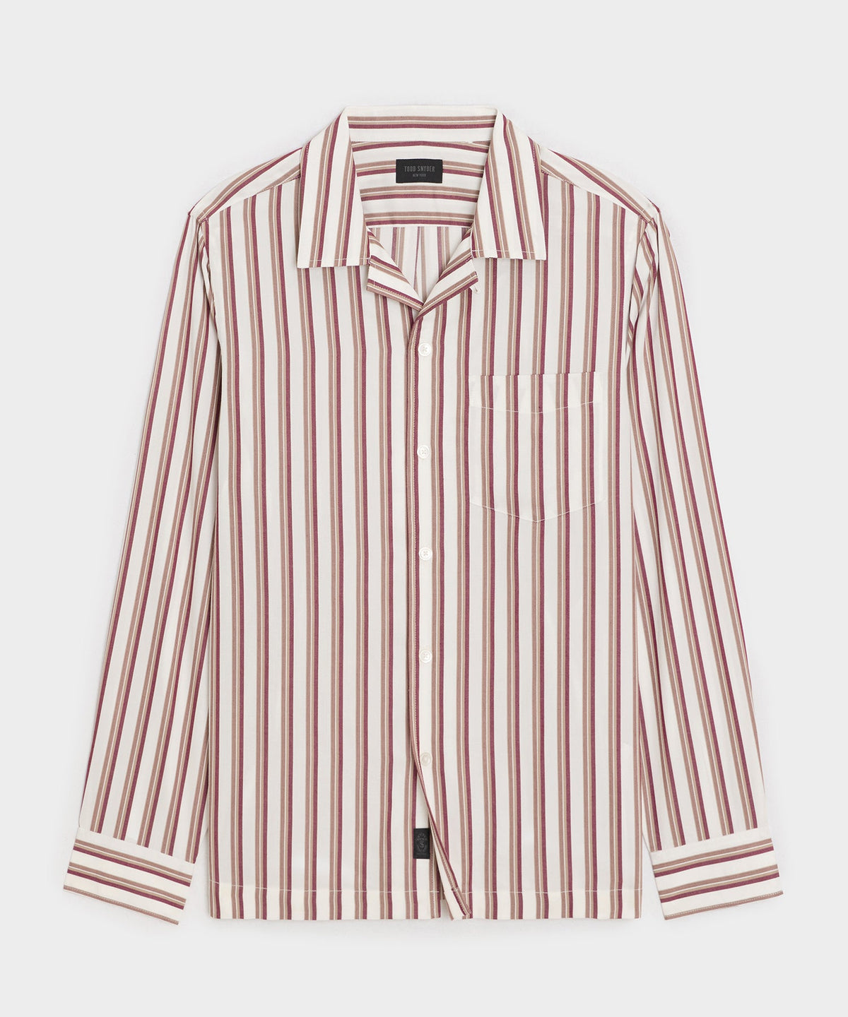 Todd Snyder Striped Hollywood Shirt - White