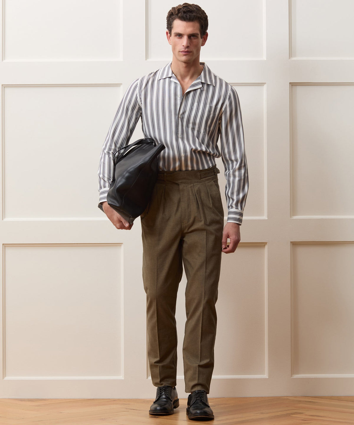 Todd Snyder Striped Hollywood Shirt - Charcoal