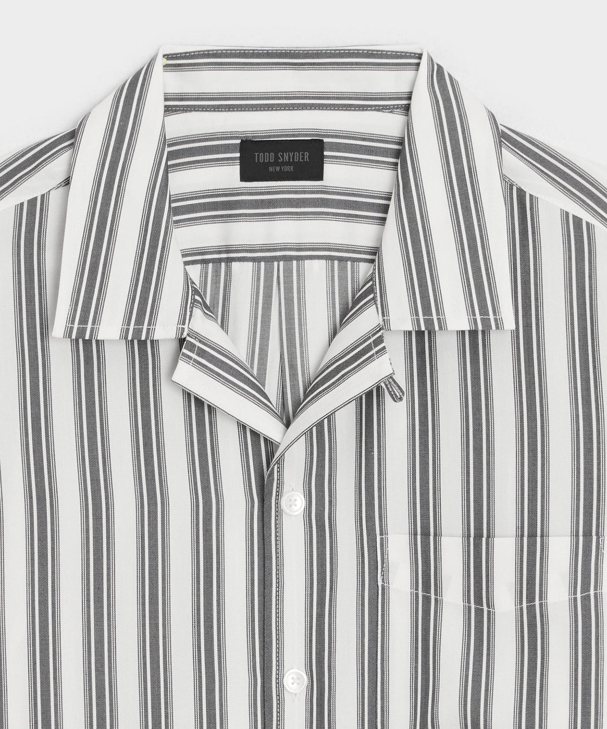 Todd Snyder Striped Hollywood Shirt - Charcoal