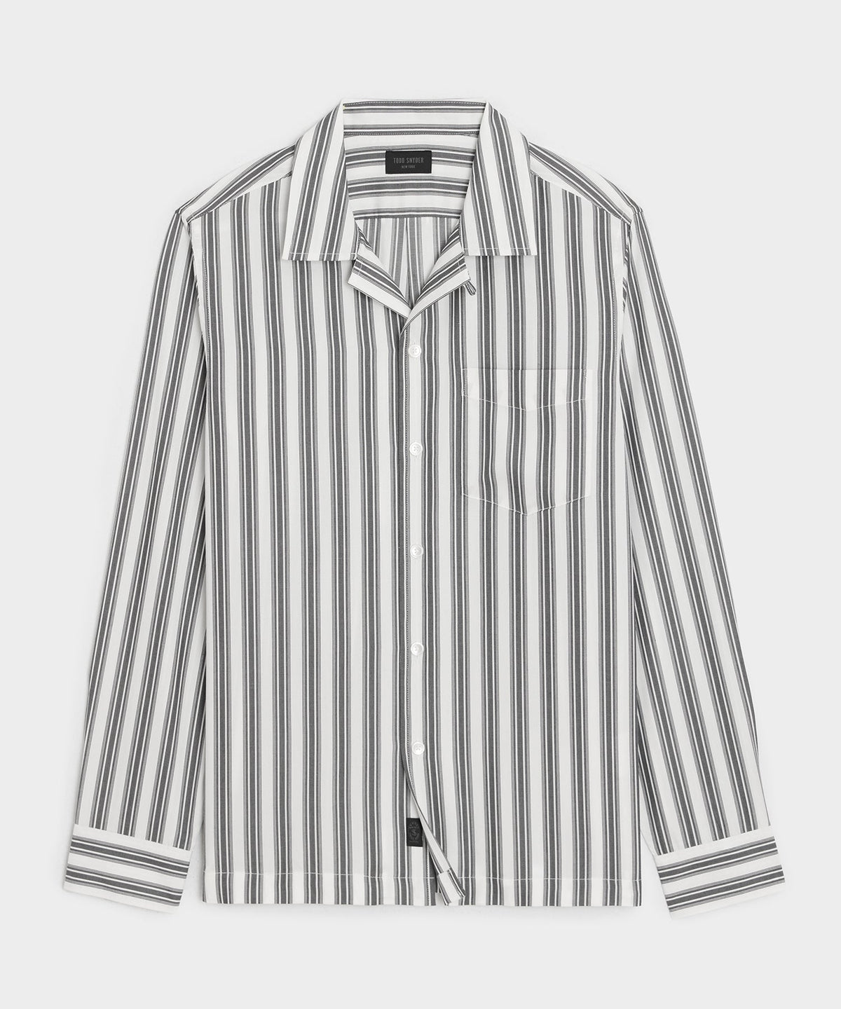 Todd Snyder Striped Hollywood Shirt - Charcoal