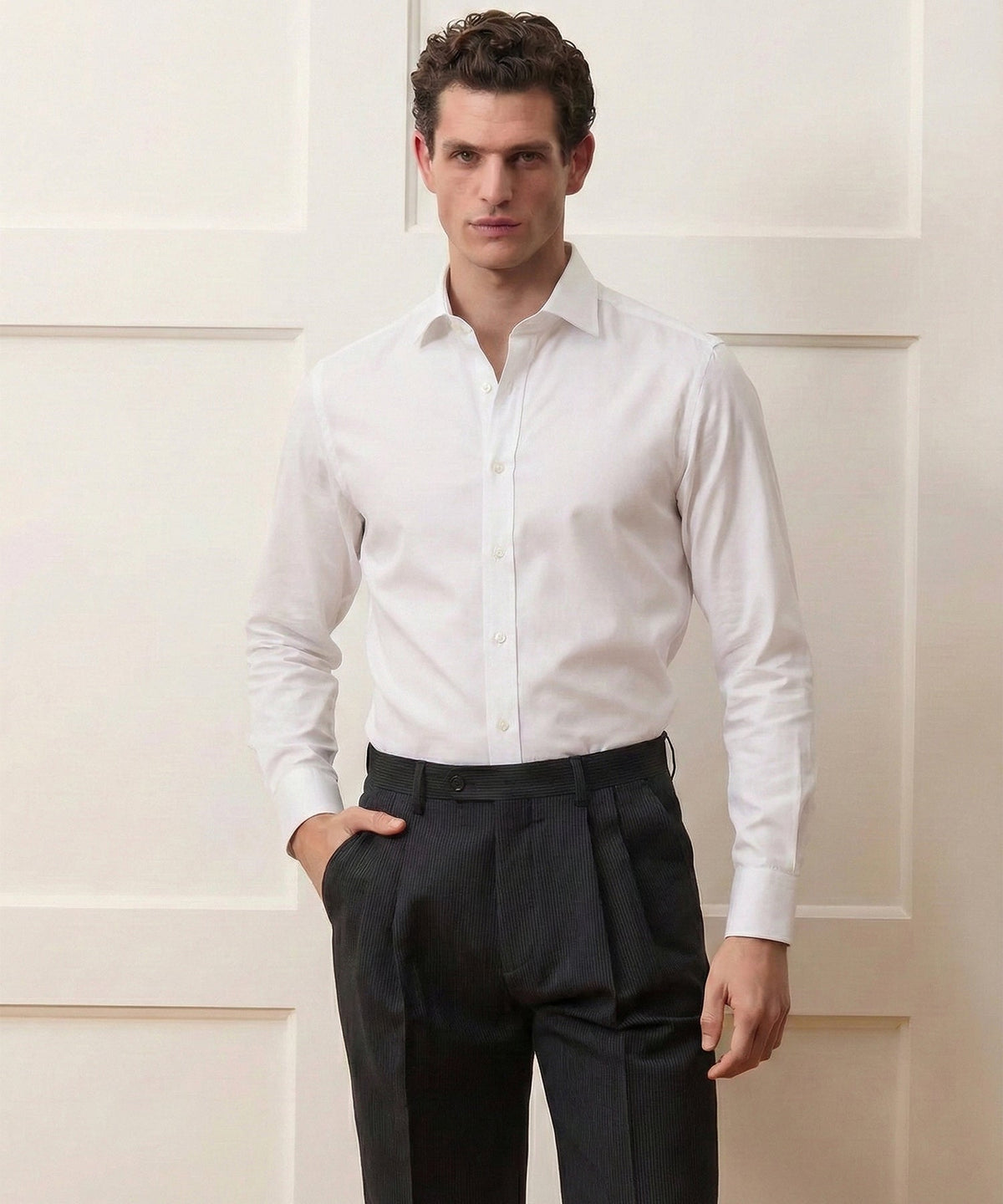 Todd Snyder End-On-End Poplin Dress Shirt - White