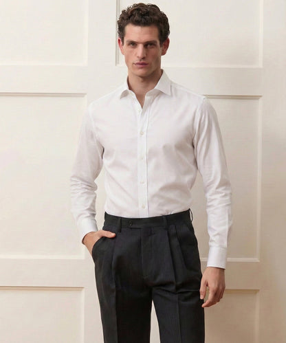 Todd Snyder End-On-End Poplin Dress Shirt - White