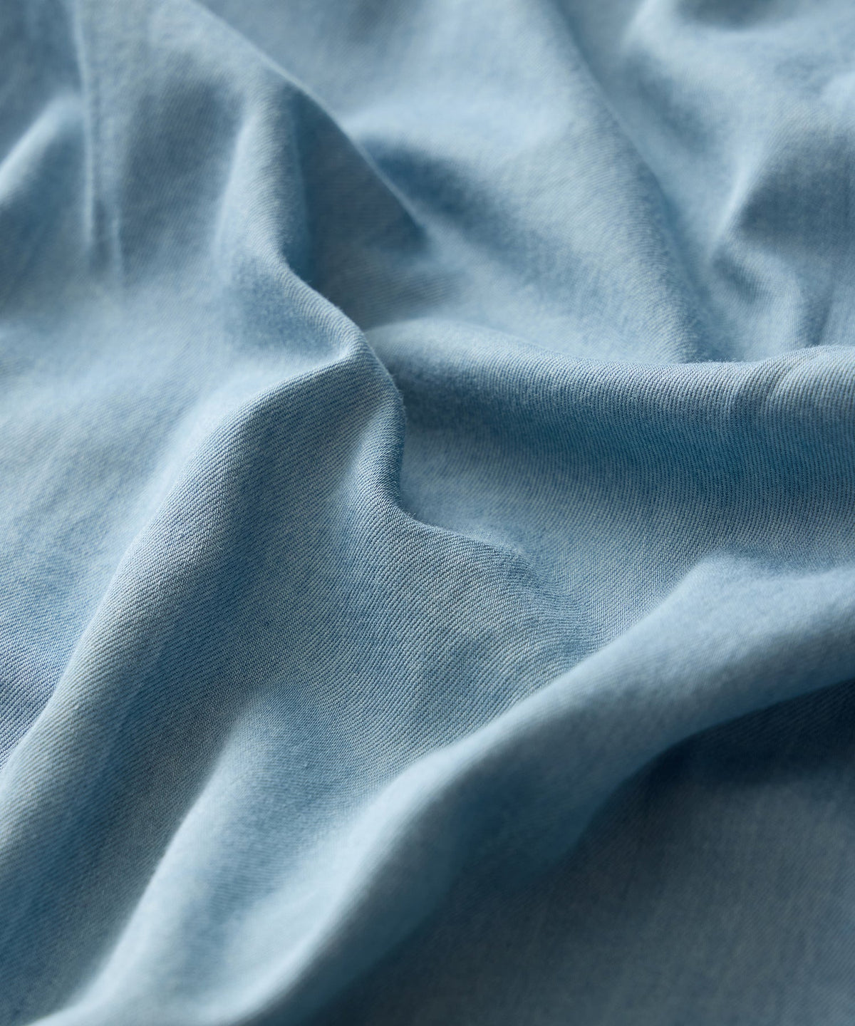 Todd Snyder Chambray Spread Collar Dress Shirt - Light Indigo