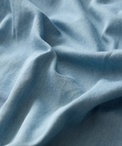 Todd Snyder Chambray Spread Collar Dress Shirt - Light Indigo