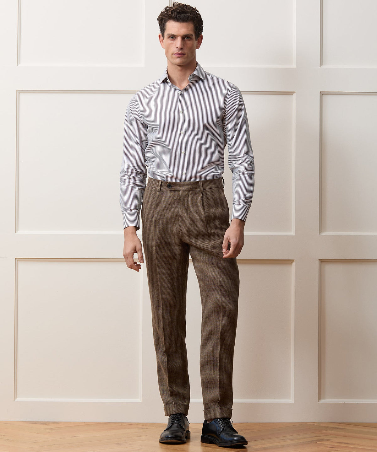 Todd Snyder End-On-End Poplin Dress Shirt - Brown