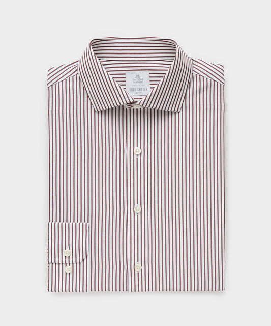 Todd Snyder End-On-End Poplin Dress Shirt - Brown