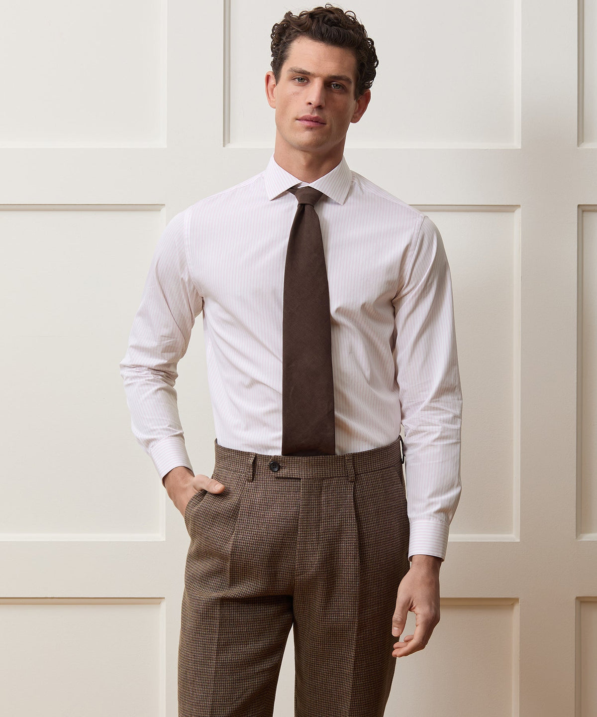 Todd Snyder End-On-End Poplin Dress Shirt - Pink