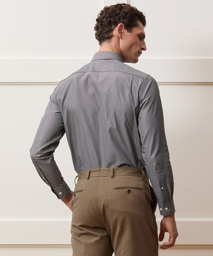 Todd Snyder End-On-End Poplin Dress Shirt - Black