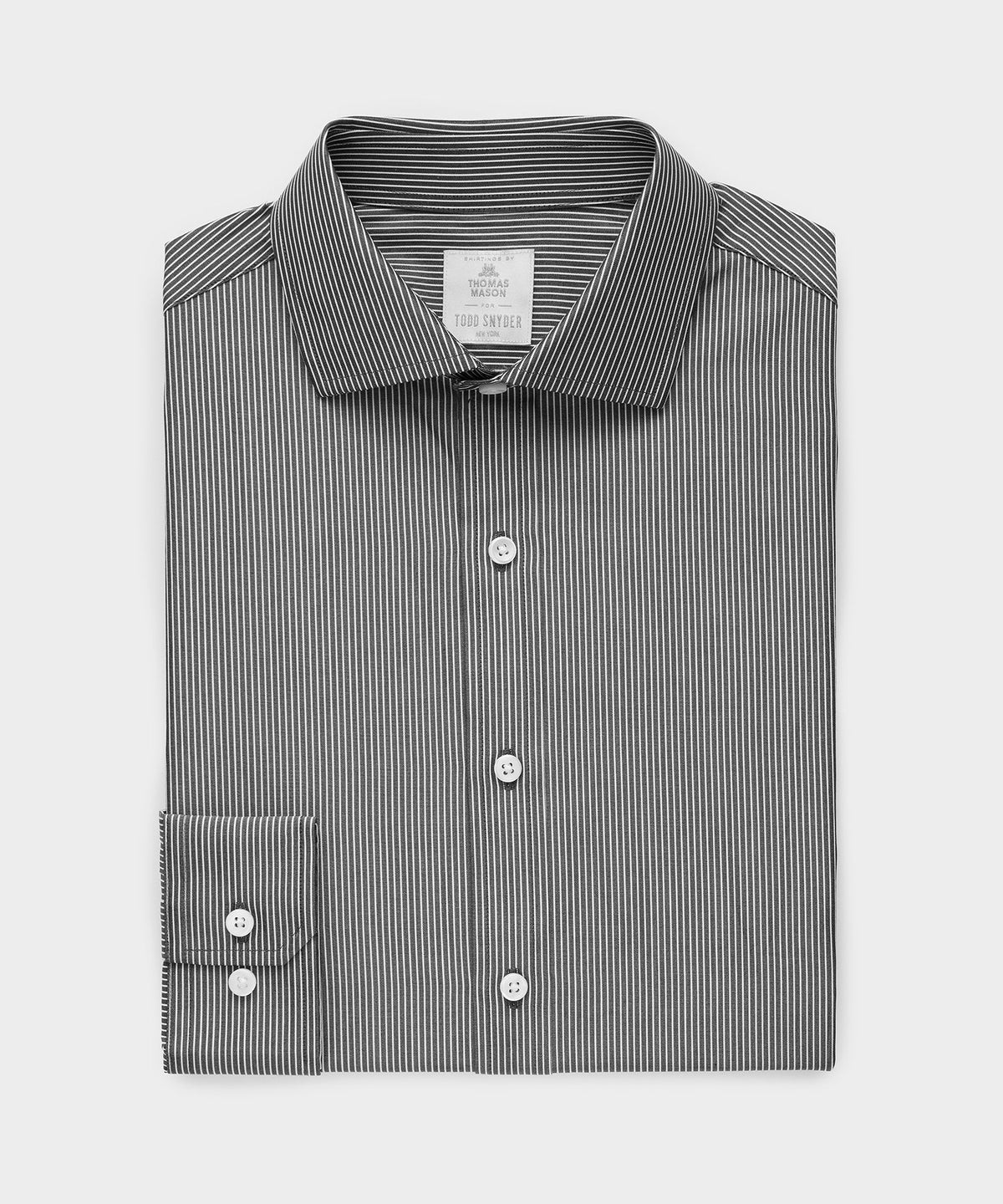 Todd Snyder End-On-End Poplin Dress Shirt - Black