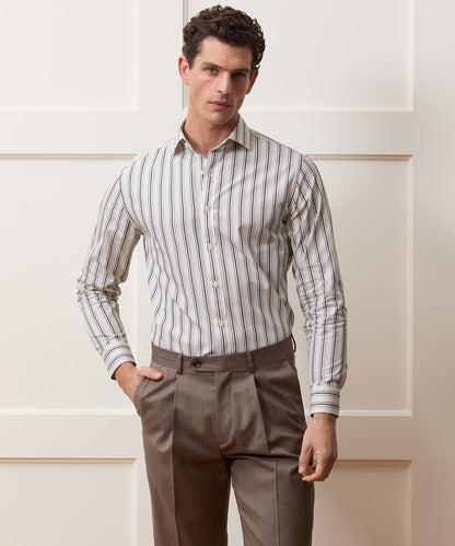 Todd Snyder End-On-End Poplin Dress Shirt - Beige