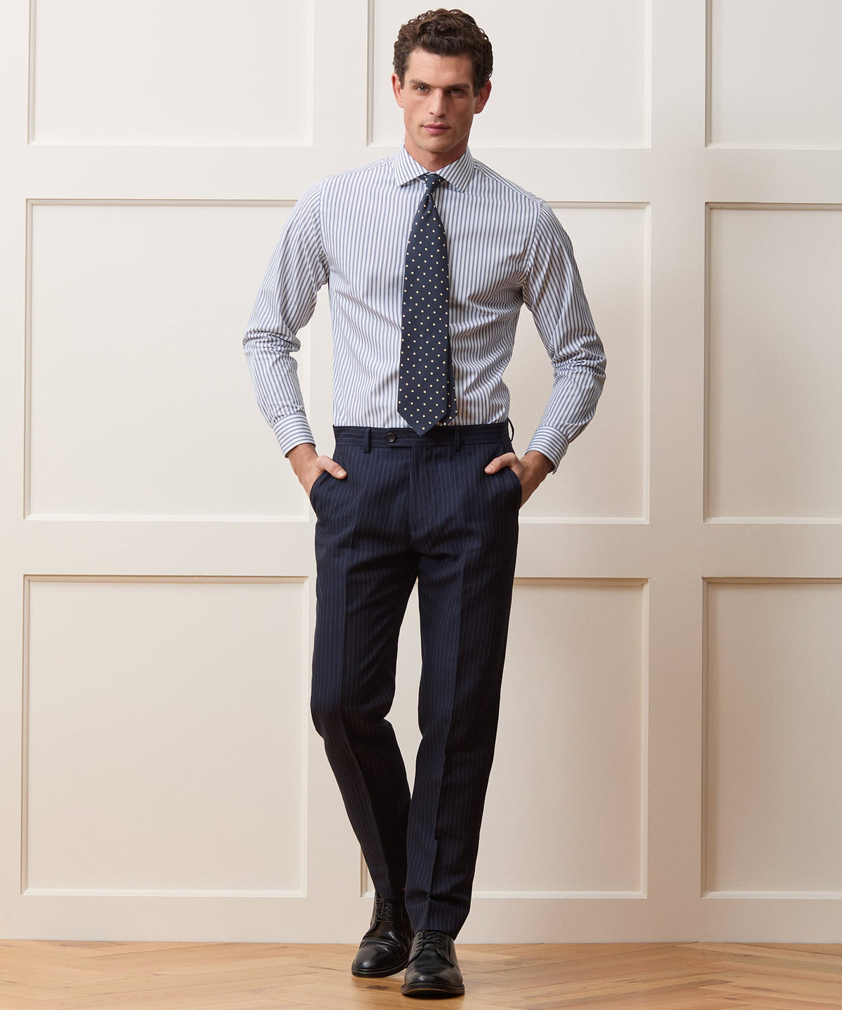 Todd Snyder End-On-End Poplin Dress Shirt - Blue