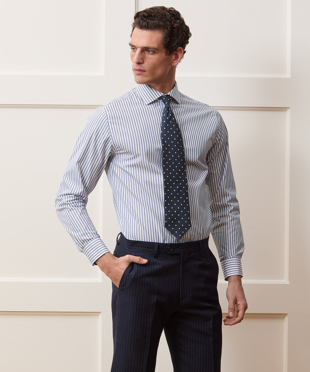 Todd Snyder End-On-End Poplin Dress Shirt - Blue