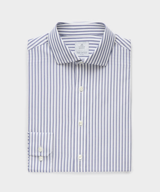 Todd Snyder End-On-End Poplin Dress Shirt - Blue