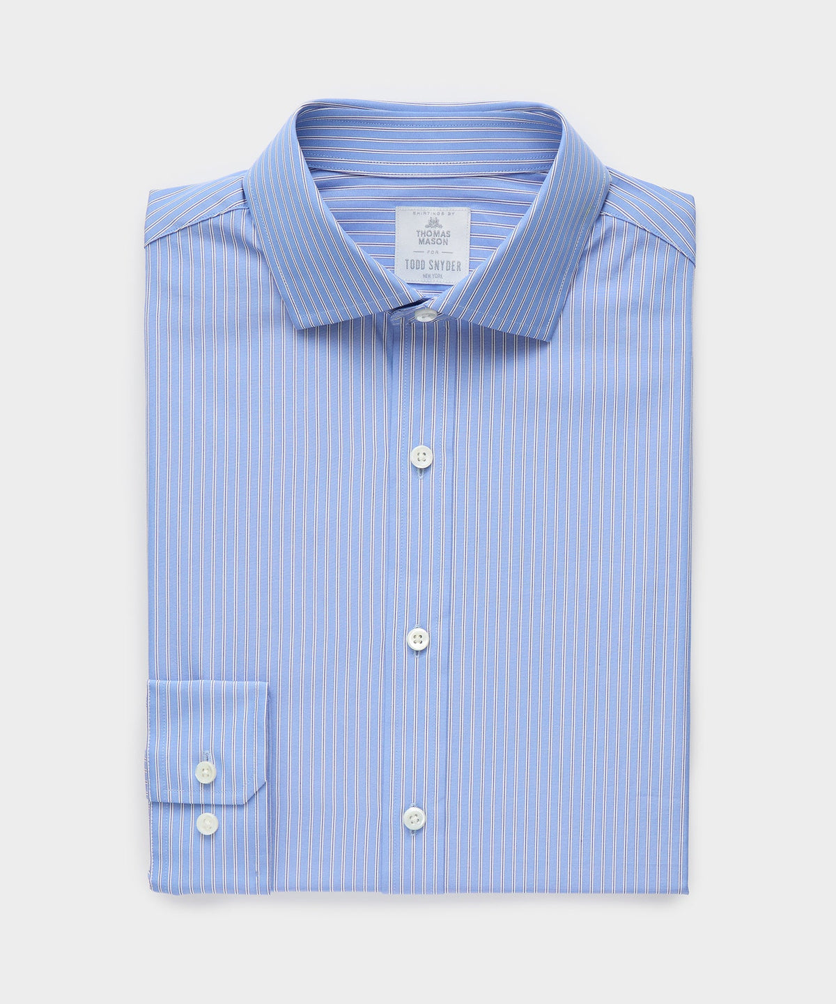 Todd Snyder End-On-End Poplin Dress Shirt - Blue