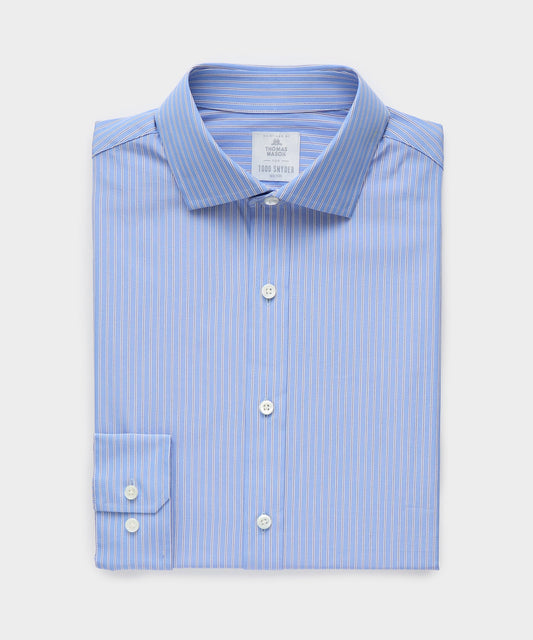 Todd Snyder End-On-End Poplin Dress Shirt - Blue