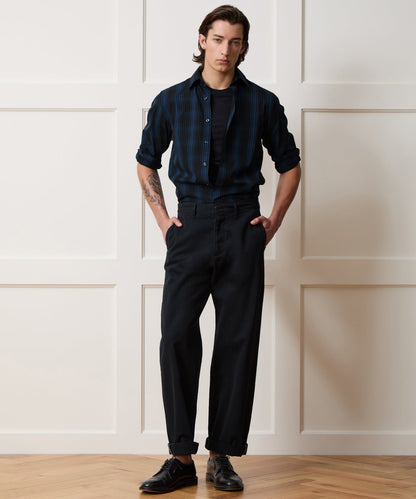 Todd Snyder Poplin Sport Shirt - Navy