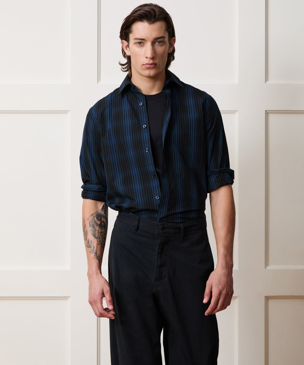 Todd Snyder Poplin Sport Shirt - Navy