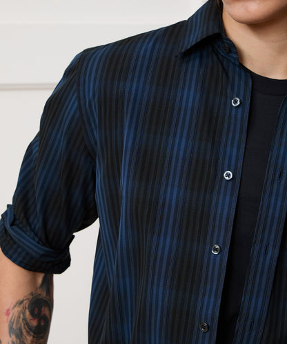 Todd Snyder Poplin Sport Shirt - Navy
