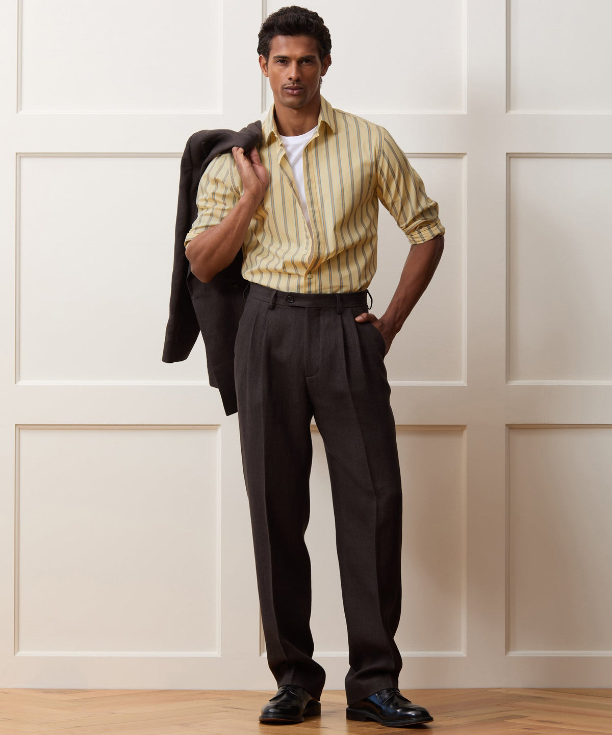 Todd Snyder Poplin Sport Shirt - Yellow