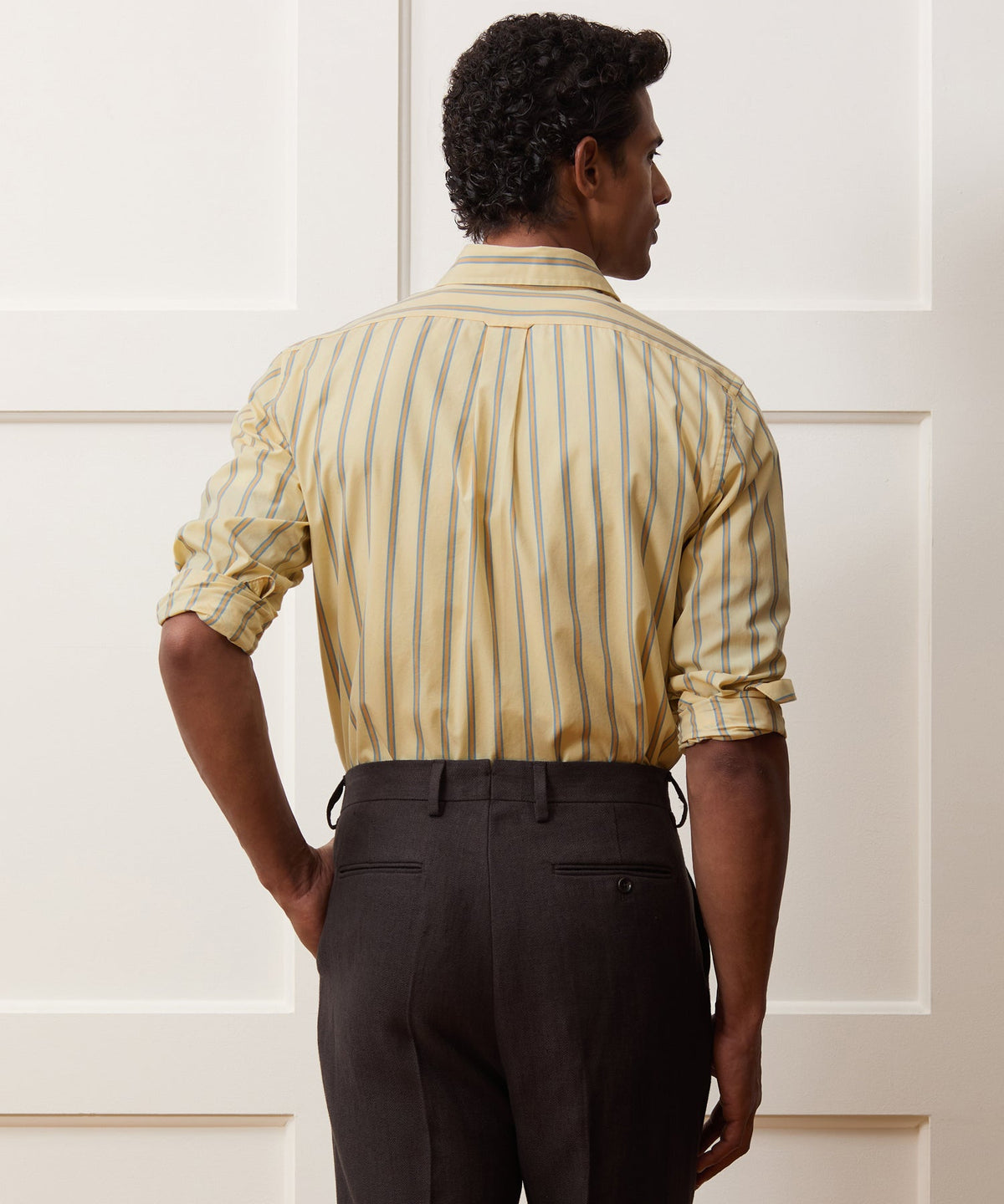 Todd Snyder Poplin Sport Shirt - Yellow