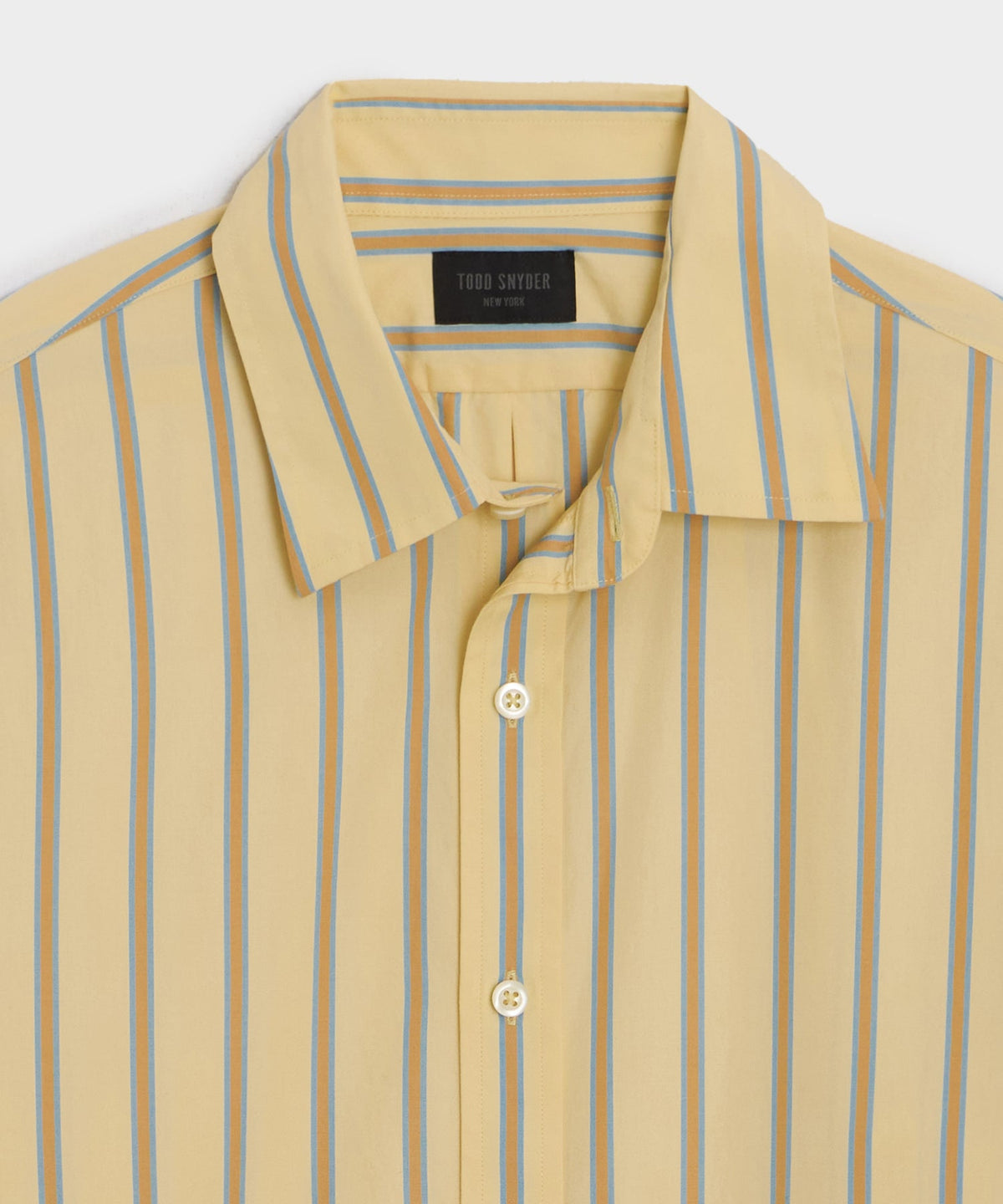 Todd Snyder Poplin Sport Shirt - Yellow