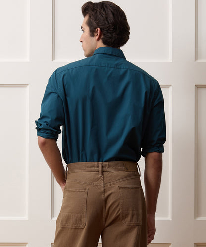 Todd Snyder Poplin Utility Shirt - Dark Teal