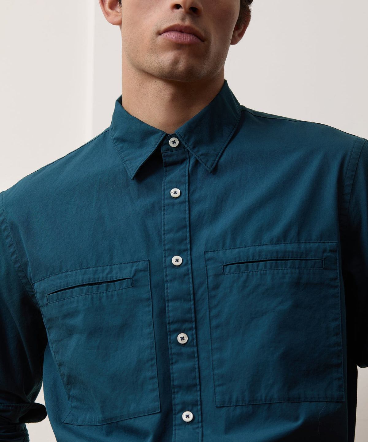 Todd Snyder Poplin Utility Shirt - Dark Teal